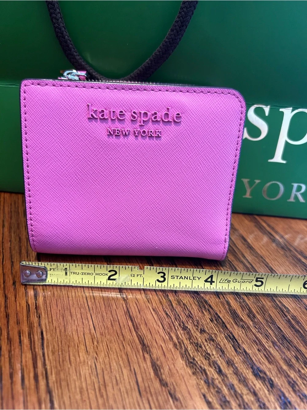 kate spade Hot Pink Crossbody with Chain and Card Wallet